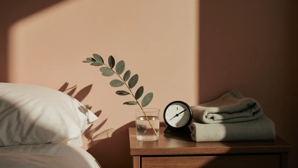 A serene bedside still life